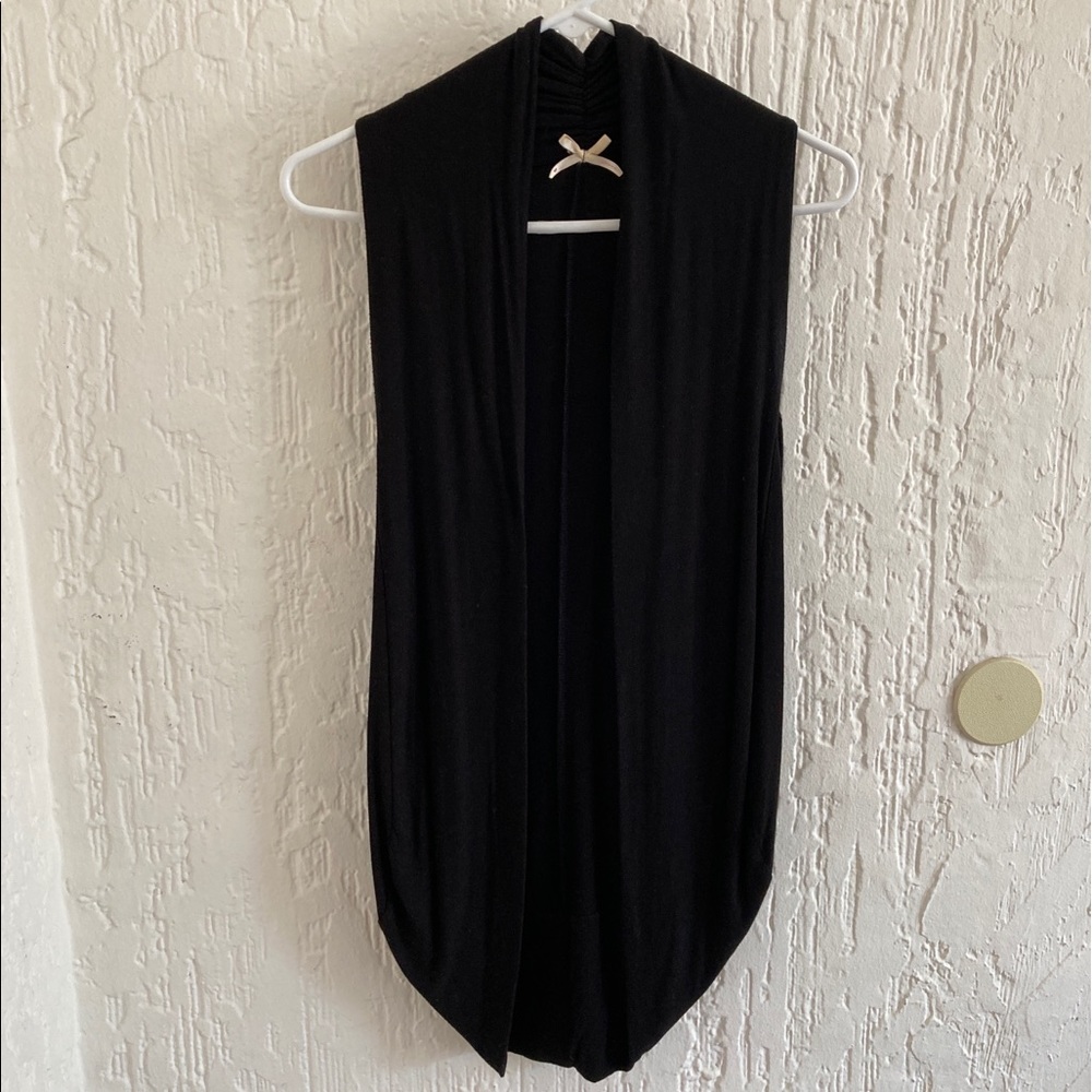 Oboe Black Open Cardigan Shrug Size Small